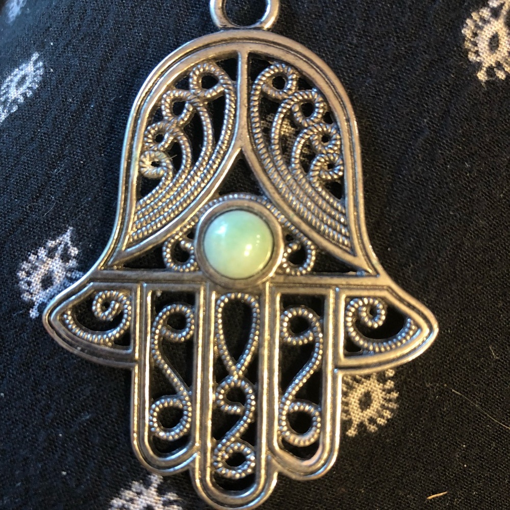 Giant hamsa necklace / key chain etc NWOT